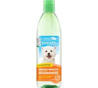TropiClean Fresh Breath Dog Teeth Cleaning - Dog Dental Care for Bad Breath - Breath Freshener - Water Additive Mouthwash - Helps Remove Plaque Off Dogs Teeth, Skin Health, 473ml