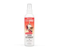 TropiClean Dog Spray Grooming Supplies - Chew Deterrent Spray - Extremely Bitter Spray to Deter Dogs & Puppies From Chewing - Alcohol Free - Safe To Use On Wounds, Furniture & Plants, Stay Away, 236ml