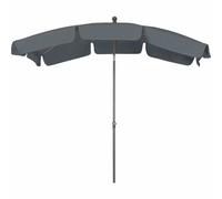 Tropico Middle Pole Umbrella Anthracite/Gray 210x140cm Sunshade Patio Umbrella