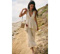 Tropics Sweater Pant Set by free-est at Free People in Tea Cookie, Size: Medium - female