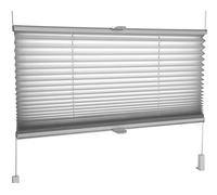 Tropik Home Grey Pleated Blinds 18 Width Sizes, Easy Fit Install Plisse Conservatory Blinds 200cm Drop, 50cm Wide