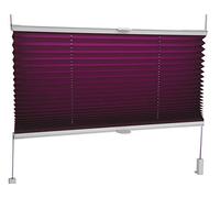 Tropik Home Pleated Blinds 18 Width Sizes, 6 Colours Easy Fit Install Plisse Conservatory Blinds, Dark Violet, 40cm Wide 100cm Drop