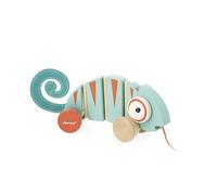 Janod Tropik Pull-Along Chameleon | Wooden Walker Toy (1 Year+)
