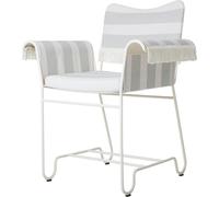 Tropique Dining Chair With Fringes White/ Leslie Stripe 20