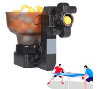 Troqullium Ping Pong Training Robot Automatic Table Tennis Machine with 36 Different Spin Balls for Training, Optional A jump ball,Two jump ball