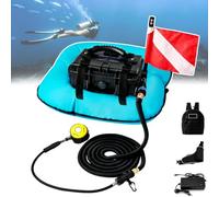 Troqullium Portable underwater air supply system, 52 L/min, 60-70 min runtime, waterproof design, for Recreational diving, spearfishing and snorkeling, etc(Blue)