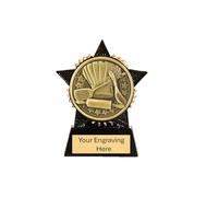 TroShow Cooking Mini Star Black & Gold Resin Chef Trophy Award 90mm Culinary Chef Cookery Kitchen Cake Making Bake Off Come Dine With Me Free Engraving-TS90BK