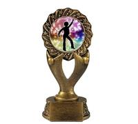 TroShow Disco Diva Trophy Award 160mm Antique Gold coloured Resin Dancing Retro Glitterball Music Free Engraving -RFH006 ISCO MAN