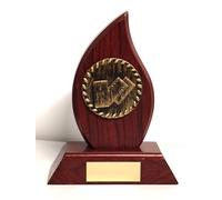 TroShow Dominoes Wooden Trophy Award 140mm Free Engraving-W4173A-CL