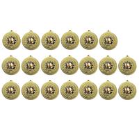 TroShow Pack of 20 Player of the Match Football Soccer Gold Laurel Medals 50mm Diameter with red white blue Ribbons Free Engraving
