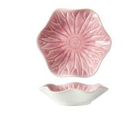 TROSIQUANJIA Japanese retro ceramic dip dish- leaf girl powder-a personalized snack cold dish in the home restaurant