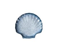 TROSIQUANJIA Japanese-style creative ceramics home dish personality shell shaped western dish -10 inch Lan Yun