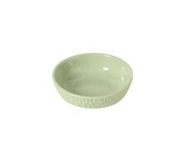 TROSIQUANJIA Simple solid color ceramic dishes home rice stripes-taste dishes-green