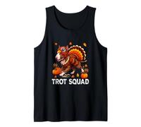 Trot Squad Thanksgiving Bull Terrier As Turkey Running Tank Top