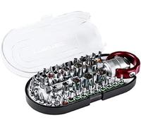 TROTEC 40-Piece Bit and Socket Set Screwdriver with Ratchet Function (Phillips, Pozidriv, Slotted, Allen, Torx Bits and Inner Twelve Point Sockets)