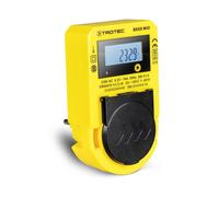 TROTEC BX50 MID Power Meter for Socket - Meter Power Consumption - Measuring Range 57.5 to 3,680 W, Display in Watt, Volt, Amps, Active Power, Power Factor, kWh, Frequency