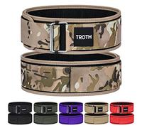 TROTH Weight Lifting Belt - Premium Self-Locking Back Support Belt for Women - Weightlifting Belt for Men - Gym belt for CrossFit, Powerlifting, Deadlift, Olympic Lifts and Squats