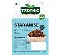 Trothic Spices Aromatic and Flavorful Dried Star Anise Pods for Cooking and Baking | Traditional Indian Whole Spices for Kitchen | 100g