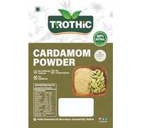 Trothic Spices Green Cardamom Powder | Elaichi Powder | Zero added Colours, Fillers, Additives & Preservatives | Farm Fresh 50g