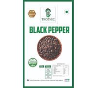 Trothic Spices Organic Black Pepper Whole 100-gm | 100% Natural Sabut Kali Mirch | Ultra-Pure & Finely Ground, Non-GMO, Ideal for Seasoning & Flavor Enhancement