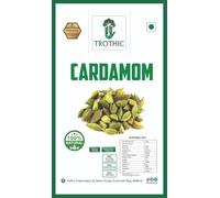 Trothic Spices Organic Elaichi | Organic Green Cardamom | Hari Elaichi Whole Spices | Chhoti Elaichi Seeds Unique Aroma & Pleasant Flavour | 100g