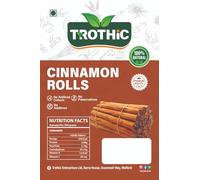 Trothic Spices Premium Dalchini Rolls (Ceylon Cinnamon) - 100% Pure & Natural, Whole Cinnamon Rollss for Cooking & Health - Fresh, Aromatic, Hygienically Packed 300g
