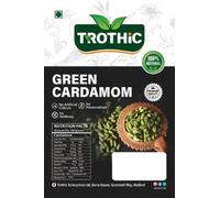 Trothic Spices Premium Green Cardamom | Fresh | Aromatic | Pure Green Elaichi | Authentic Indian Spices | 200g