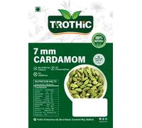 Trothic Spices Whole Natural Green Cardamom | Graded 7mm Pods From Kerala | 200g