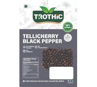 Trothic Spices World’s Finest Black Pepper | Tellicherry Black Peppercorns | Black Pepper for Cooking,Seasoning & Finishing |No artificial flavors or colours |100% Natural |High Grade | 50g