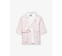 Trotters Girls Pale Pink Gingham Kids Margot Ballerina Gingham-print Cotton Robe 1-11 Years 8-9