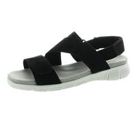 Trotters Women's Flat Sandals Loafer, Black Nubuck, 7 UK