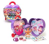 Trotties Mini Emma with Trolley and Small Suitcase, 1 Doll with Clothes and Accessories, 2 Background Scenarios and Stickers, Store and Take Anywhere, 4 Models, 3 Years and Above
