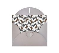 Trotting Flat Coated Retrievers Paw Print Greeting Cards With Envelopes,Holiday,Birthday,Wedding,And All Occasions
