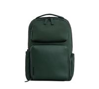Troubadour Matrix Backpack - 20L Capacity, Water-Resistant, Microfibre Lining, Ergonomic Straps, Recycled Polyester and Vegan Leather Trim - Obsidian Green