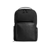 Troubadour Matrix Backpack - 20L Capacity, Water-Resistant, Microfibre Lining, Ergonomic Straps, Recycled Polyester and Vegan Leather Trim - Black