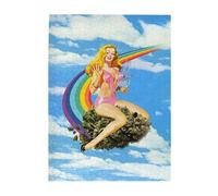 Trouble Ladies Weed Art, Weed Poster, Pin up Girl, Trippy Wall Art, Tatto Art, Pin Up Art,Garage Metal Sign for Man Cave Bar Garage,Jigsaw Puzzle 1000 Puzzle Pieces,Puzzle Enthusiasts