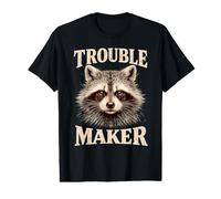 Trouble Maker Raccoon Lover Mischievous Wildlife Humor Value Graphic T-Shirt