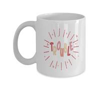 Trouble Mama Tea Cup Durable Tea Mugs Luxury Coffee Mug for Cocoa Café Office 330Ml