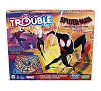 Trouble: Spider-Man Across The Spider-Verse Part One Edition Game for Marvel Fans, Ages 8+, Game for 2-4 Players, with Rotating Gameboard