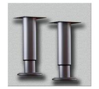 Trough Support Leg， 2 Pcs Adjustable Support Legs for Sink Cabinet Furniture Sofa LegDrill Free Undermount Basin Brackets(Grijs,H 18 30cm(7" 11.8"))