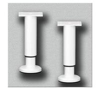 Trough Support Leg， 2 Pcs Adjustable Support Legs for Sink Cabinet Furniture Sofa LegDrill Free Undermount Basin Brackets(Wit,H 8 12cm(3.1" 4.7"))