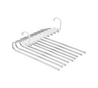 Trouser Holder, Pants Hanger, 9-Tier Non-Slip Stainless Steel Multi-Layer Foldable Wardrobe Organizer for Dressing Rooms Closet Organization, 13.78x9.25x6.5 Inches 390g