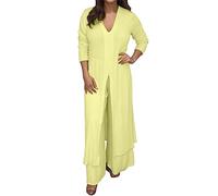 Trouser Suits Abaya for Ladies Women Muslim UK Chiffon Shirt and High Waist Elegant Evening Cotton Kurti Palazzo Pants Set Pakistani Eid Dresses Casual Wear Outfit Prom
