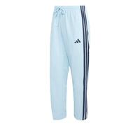 adidas Men's Essentials 3 Stripes Woven Open Hem Trackpants, Icey Blue/Night Navy/Night Navy/Night Navy, XL