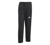 adidas Men's Essentials Three Stripes Fleece Wide Leg Pant, Black/White, XL