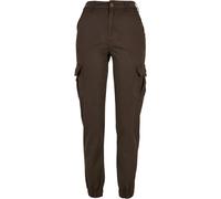 Urban Classics Ladies High Waist Cargo Pants Brown size 31 | Cargo pants Outlet | Women | Brown 31