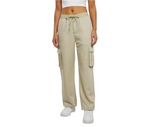 Trousers cargo jambe large femme Urban Classics Vicose Blanc XS