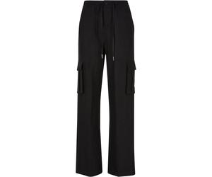 Trousers cargo jambe large femme Urban Classics Vicose Noir S