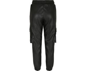 Trousers cargo similicuir cargo femme Urban Classics Noir XS