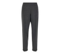 Trousers - female - Alberto Biani - Cropped Trousers - Gray - 2XS - Trousers 2XS